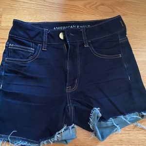 American Eagle high rise jean shorts